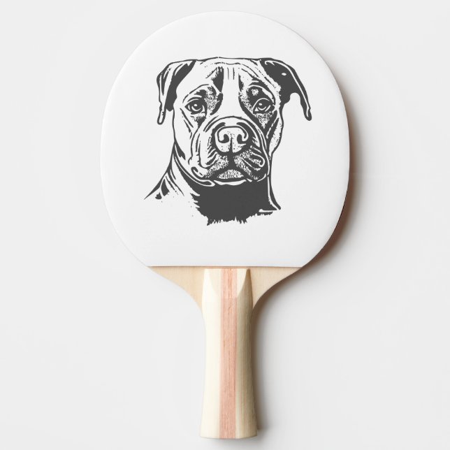 Raquete De Ping Pong Staffordshire Bull Terrier (Frente)