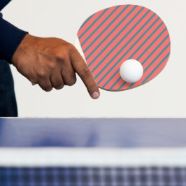 Raquete De Ping Pong Stripes Diagonais Corais