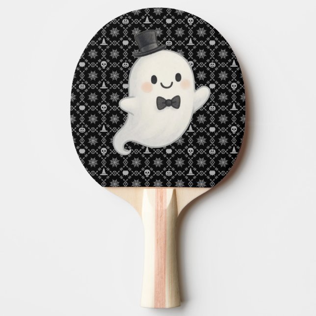 Raquete De Ping Pong Suave animação fantasma Halloween (Frente)