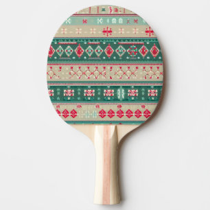 Raquete De Ping Pong Suéter Feio de Natal (2)