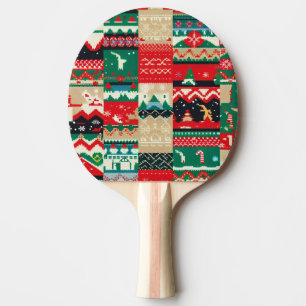 Raquete De Ping Pong Suéter Feio de Natal (8)