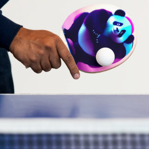 Raquete De Ping Pong Sumo Panda O Namorador De Bambu, Ping Pong Paddle