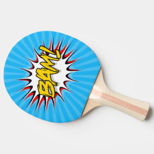 Raquete De Ping Pong Super Hero Clássico Bam! Bolhas de Ação