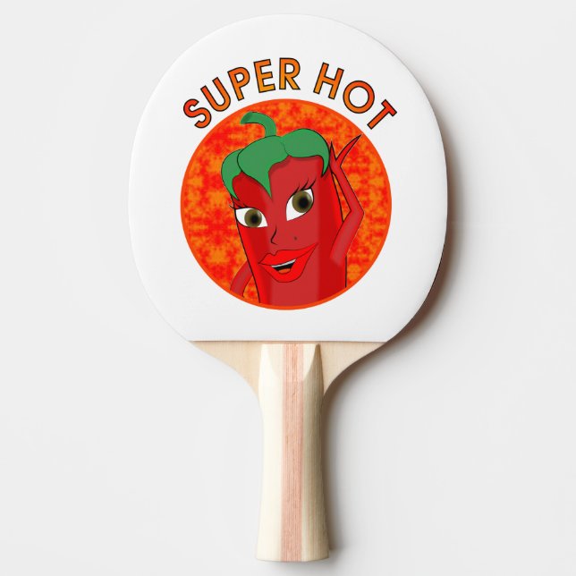 Raquete De Ping Pong Super Hot Pepper Diva (Frente)