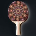 Raquete De Ping Pong Surreal Shiny Flower Modern Abstract Fractal Art<br><div class="desc">Shiny modern abstract fantasy fractal art.
Design for your ping pong paddle and more.</div>