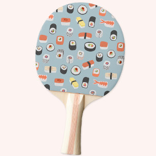 Raquete De Ping Pong Sushi Nigiri Maki Roll Pattern