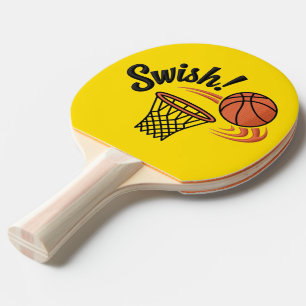 Raquete De Ping Pong Swish Slam Dunk: Estilo de Basquete Vintage