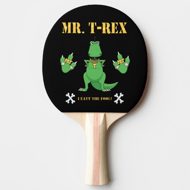 Raquete De Ping Pong T-Rex Ping Pong Paddle (Frente)
