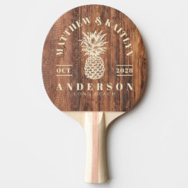 Raquete De Ping Pong Tábua de Corte Gasta Tropical Abacaxi Casamento