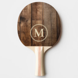 Raquete De Ping Pong Tábuas de Chão de Celeiro Monogramadas