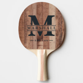 Raquete De Ping Pong Tábuas de Madeira de Palete Sobreposição de Monogr