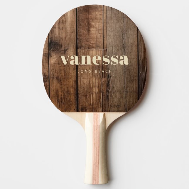 Raquete De Ping Pong Tábuas de piso de celeiro minimal moderno clássico (Frente)