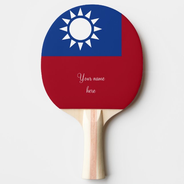 Raquete De Ping Pong Taiwan pavilhão Taiwan (Frente)