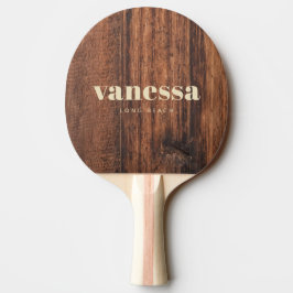 Raquete De Ping Pong Tampa de Corte Gasta Nome Clássico Moderno Minimal