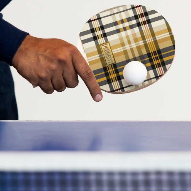 Raquete De Ping Pong Tan e Taupe Clássicos Personalizados Elegantes (Insitu)