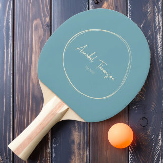 Raquete De Ping Pong Tarde Aquática Quente Modernista de Meados do Sécu