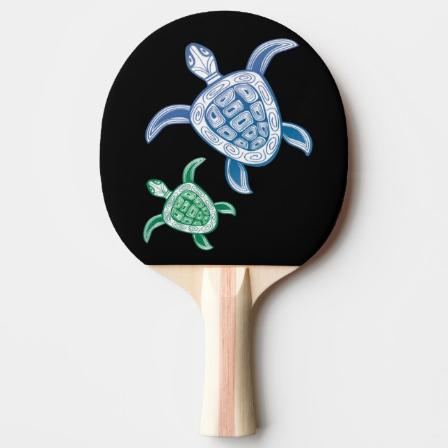 Raquete De Ping Pong Tartaruga das ilhas de Havaí (Frente)