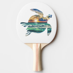 Raquete De Ping Pong Tartaruga-do-mar Praia do Golfe Bolas da Bola do G