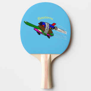 Raquete De Ping Pong Tartaruga voadora