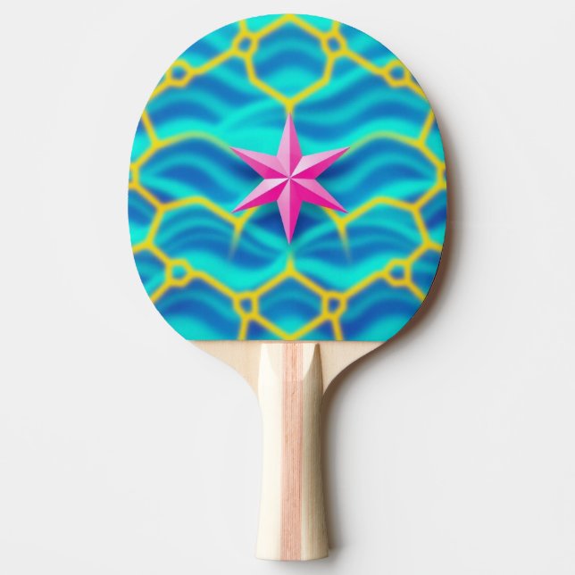Raquete De Ping Pong Teal Pong Oasis (Frente)