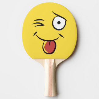 Raquete De Ping Pong Teasing Face Tongue Out
