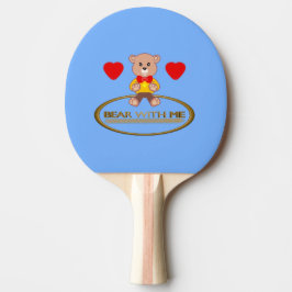 Raquete De Ping Pong Teddy Bear 