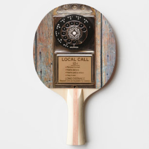 Raquete De Ping Pong Telefone antigo do telefone de discagem rotativa