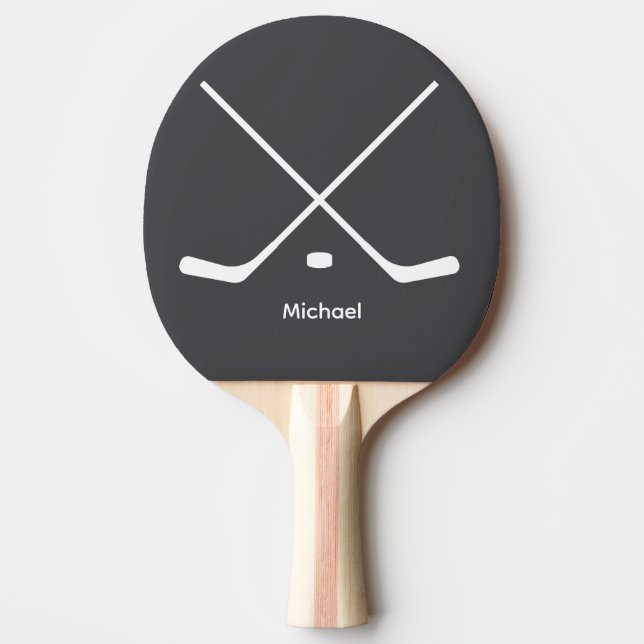 Raquete De Ping Pong Tendência - Padrões de Hóquei Personalizados e Puc (Frente)