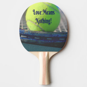 Raquete De Ping Pong Tênis Amor Não Significa Nada! Funny Motivacional