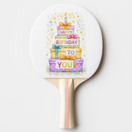 Raquete De Ping Pong Tênis de mesa feliz aniversário