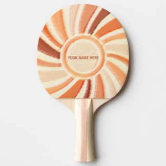 Raquete De Ping Pong Tênis de Mesa, Nome Personalizado, Padrão Pastel M