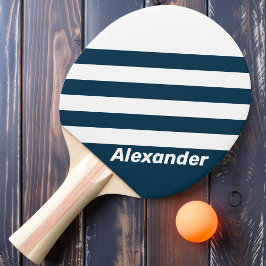 Raquete De Ping Pong Tênis Naval Vintage com Nome