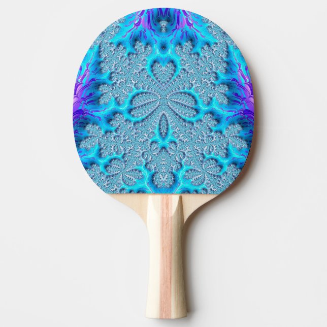 Raquete De Ping Pong TERRA DAS FADAS ~ Fractal Original ~   (Frente)