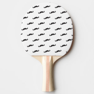 Raquete De Ping Pong Teste padrão 2 do hipster do bigode