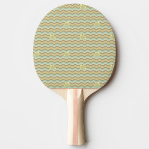 Raquete De Ping Pong teste padrão abstrato colorido, ondas