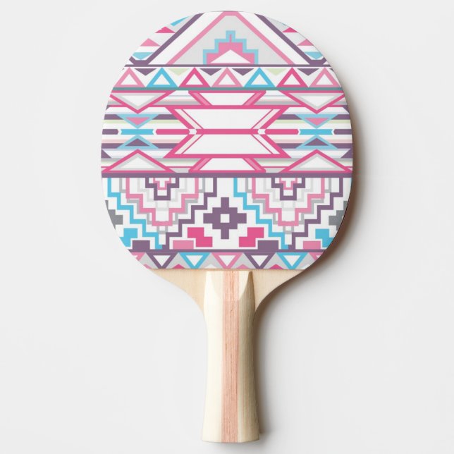 Raquete De Ping Pong Teste padrão asteca geométrico abstrato 3 (Frente)