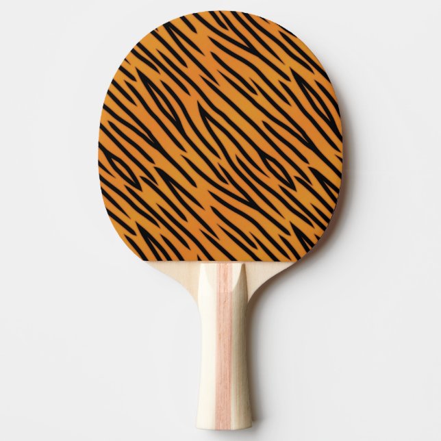 Raquete De Ping Pong Teste padrão da listra do tigre (Frente)