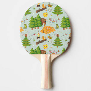 Raquete De Ping Pong Teste padrão de acampamento