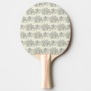 Raquete De Ping Pong Teste padrão decorativo dos escudos