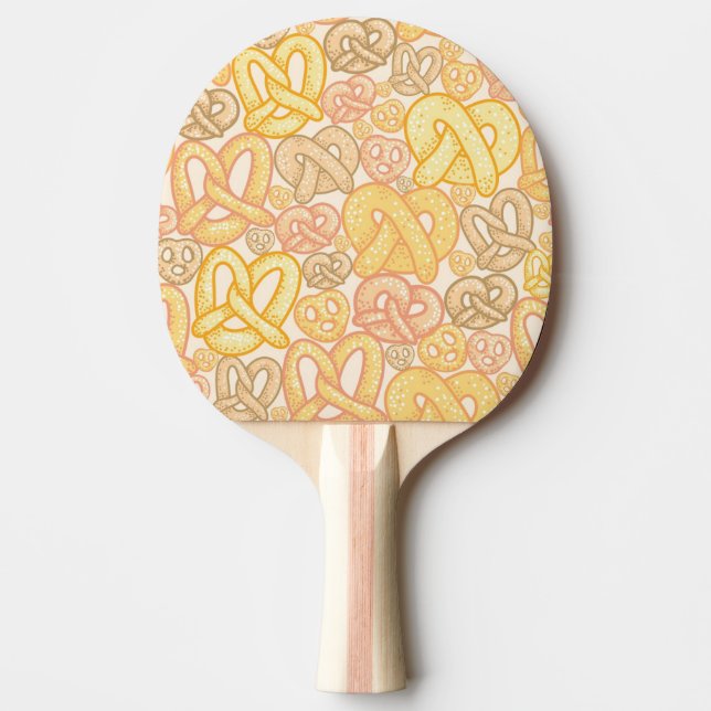 Raquete De Ping Pong Teste padrão do pretzel (Frente)