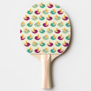 Raquete De Ping Pong Teste padrão dos pássaros