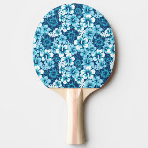 Raquete De Ping Pong Teste padrão floral do hibiscus do surf