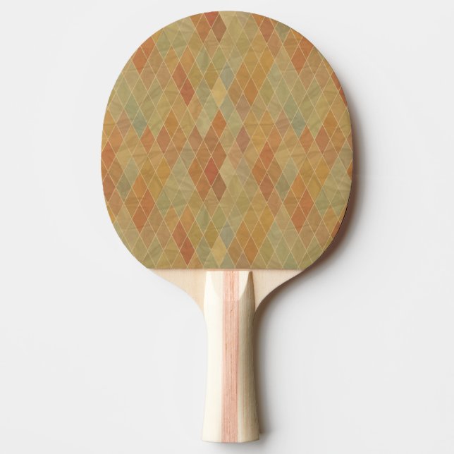 Raquete De Ping Pong Teste padrão geométrico retro 2 (Frente)