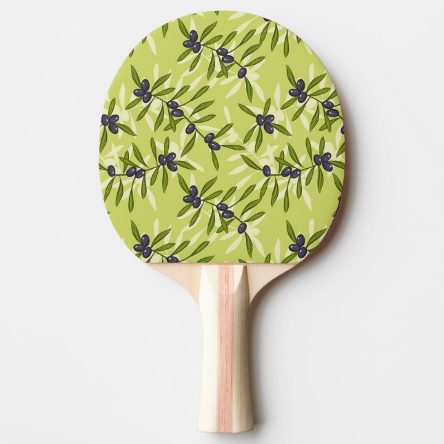 Raquete De Ping Pong Teste padrão verde-oliva (Frente)