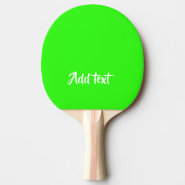 Raquete De Ping Pong Texto brilhante de texto personalizado