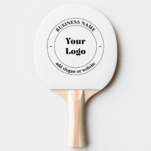 Raquete De Ping Pong Texto do logotipo e Promocional da sua empresa B