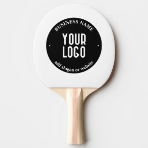 Raquete De Ping Pong Texto do logotipo e Promocional da sua empresa B