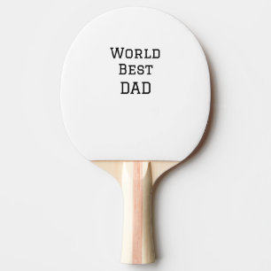 Raquete De Ping Pong Texto esportivo de nome do pai do melhor PAI