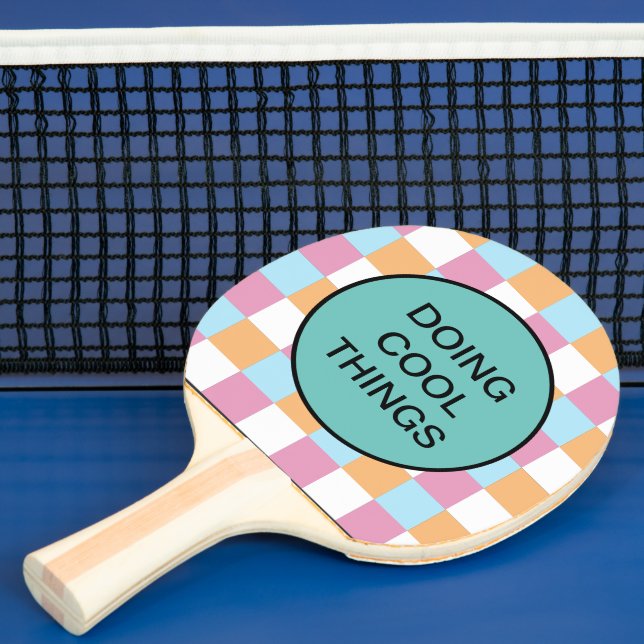 Raquete De Ping Pong Texto personalizado engraçado (Insitu)