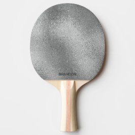 Raquete De Ping Pong Textura de vidro impermeável de cinzas prateadas